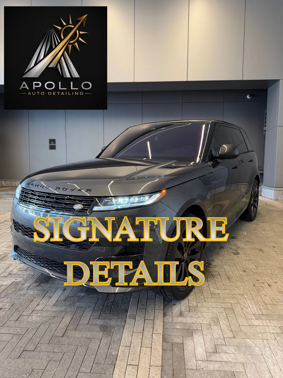 Apollo Auto Detailing Signature Details — freshly detailed Range Rover