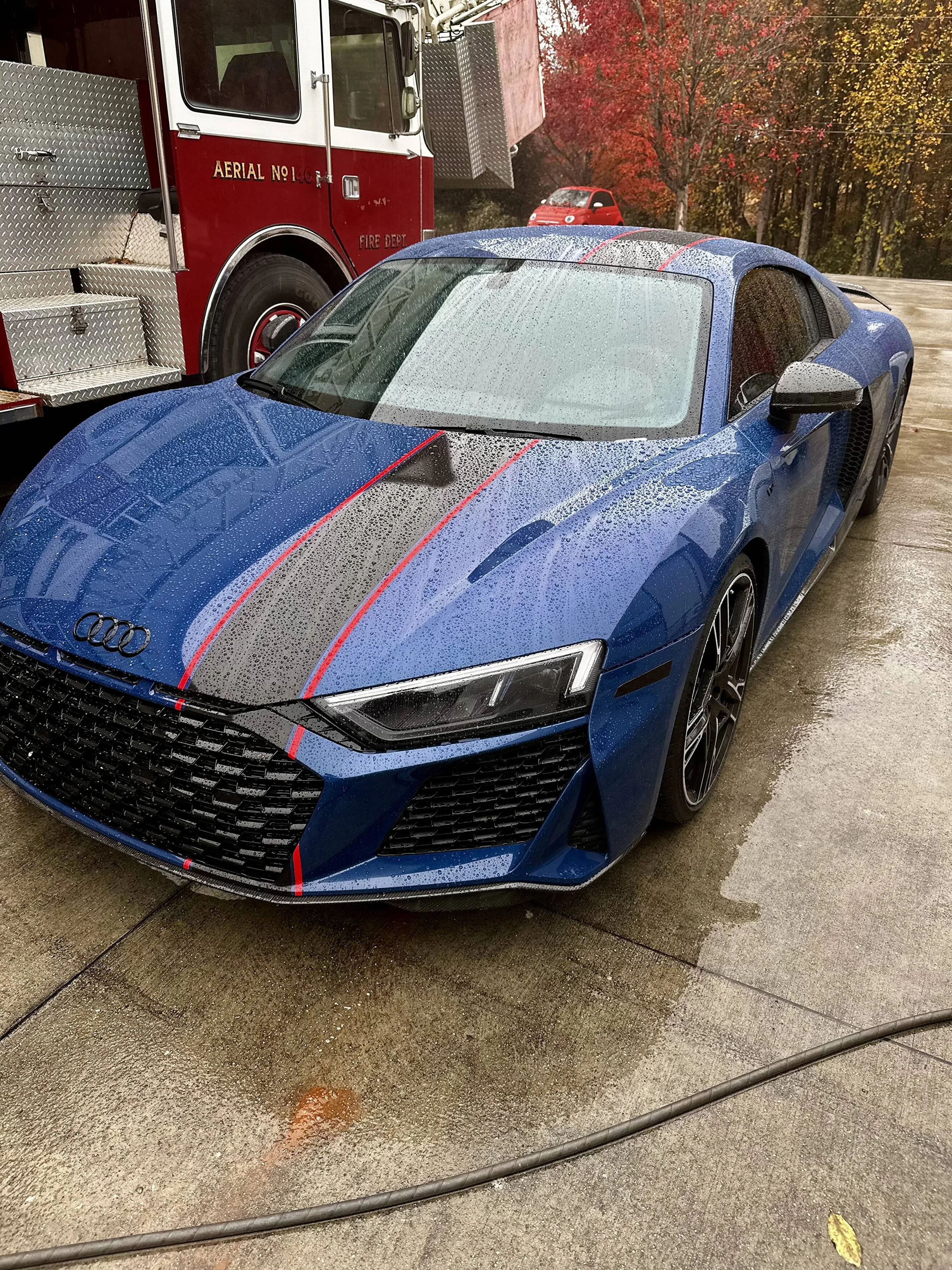 Audi R8 freshly rinsed